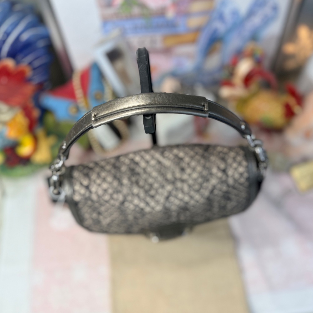 Coach Taylor Snake Print Flap Crossbody - Picture 5 of 12